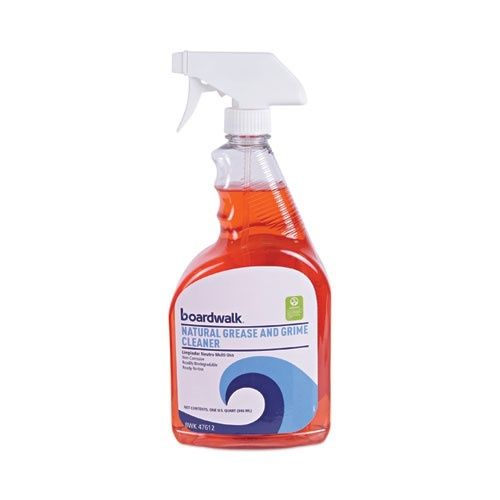 Rode sprayfles met natuurlijke ontvetter voor huishoudelijk schoonmaakwerk